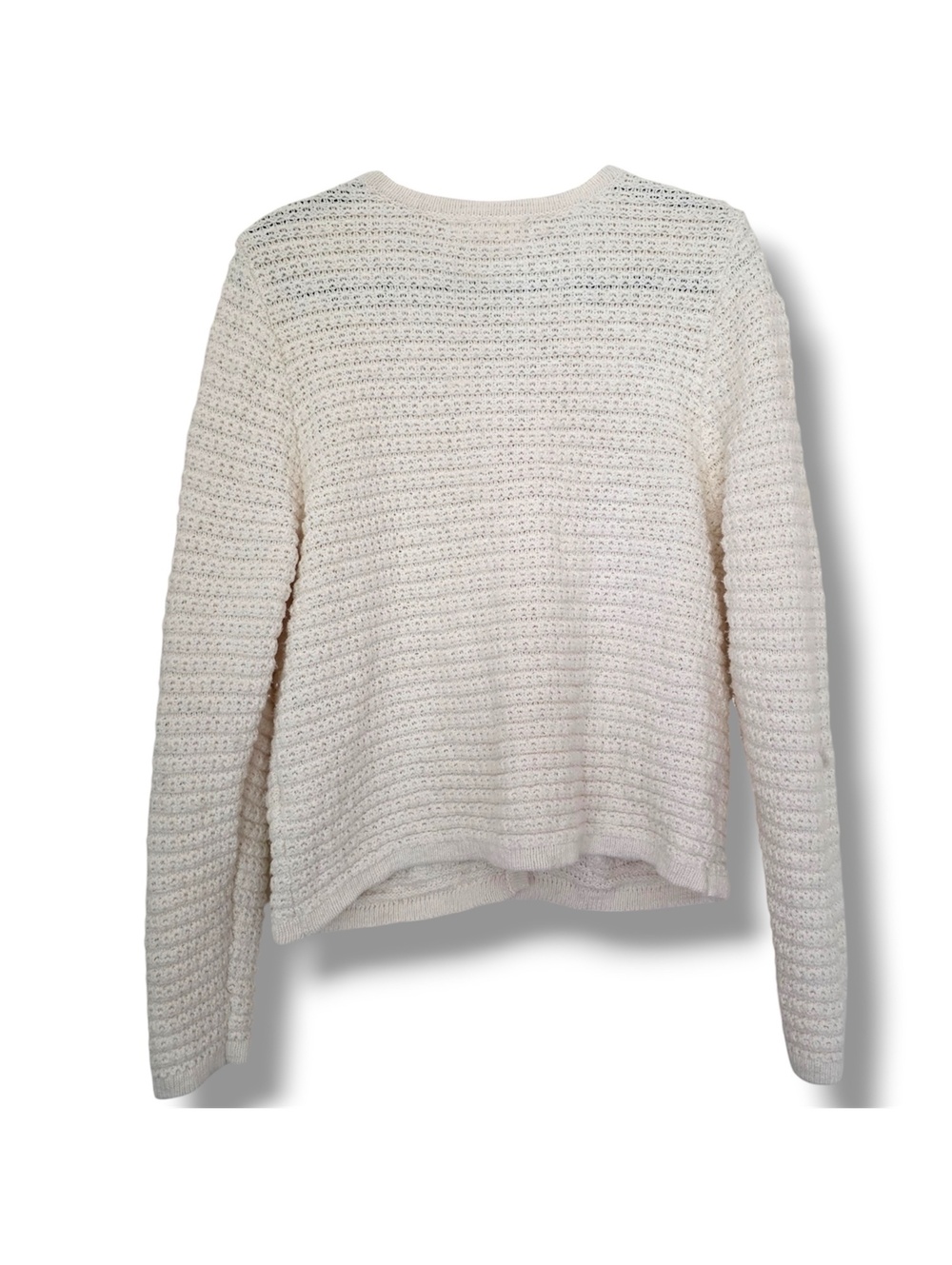 Lucky Brand Women’s cream knit open-front cardigan sweater Large - Picture 3 of 6